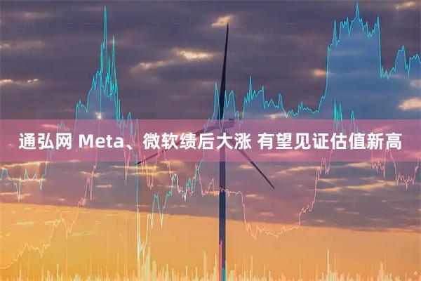 通弘网 Meta、微软绩后大涨 有望见证估值新高