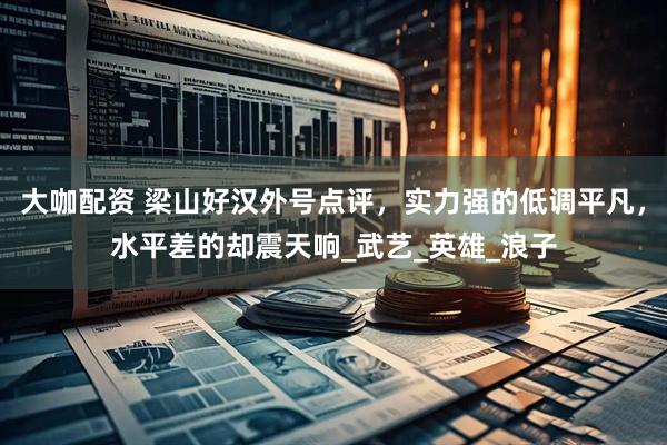 大咖配资 梁山好汉外号点评，实力强的低调平凡，水平差的却震天响_武艺_英雄_浪子