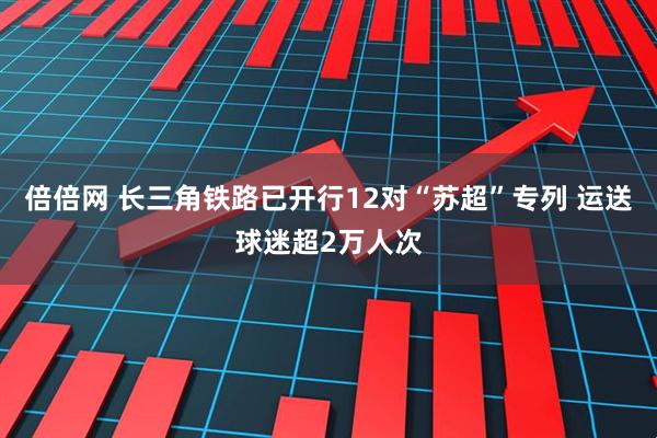 倍倍网 长三角铁路已开行12对“苏超”专列 运送球迷超2万人次